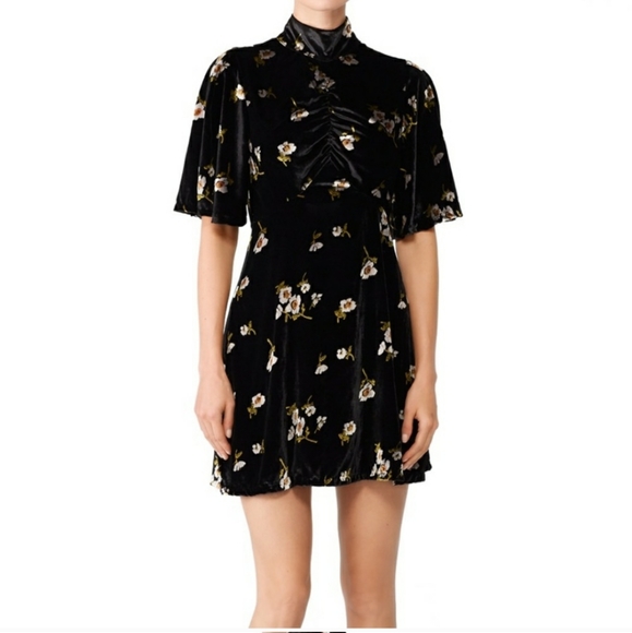 Free People Black Velvet Dress - Picture 2 of 11